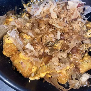 Tater tot with short rib appetizer