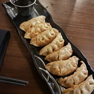 Chicken and shiitake potstickers
