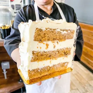 Goat cheese carrot cake