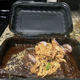 Enchiladas de mole... flavor was ok