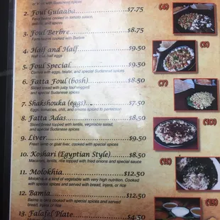 Menu as of 07/23/2022