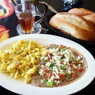 Eggs &amp;  fool, mint tea