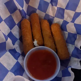 Mozzarella sticks happy hour