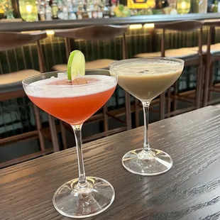 Rusalka cocktail and Espresso Martini