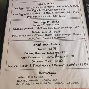 Breakfast menu 2