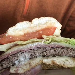 The sub burger was good.  I had them bring extra mayo &amp; Italian dressing to add more flavor
