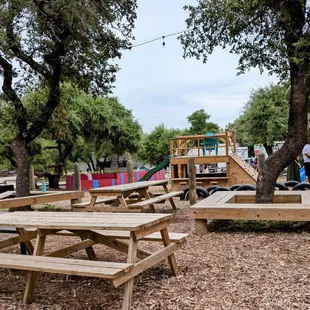 Playscape Area with Picnic Tables