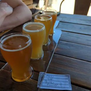 Flight of beer