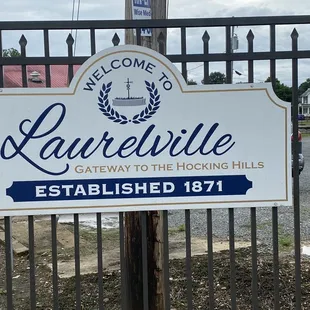 a welcome sign