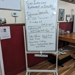 I put up specials for Saturday August 5th, 2023.