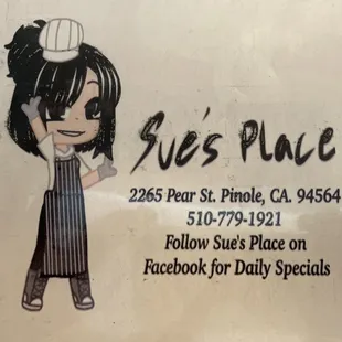 Menu Frontside