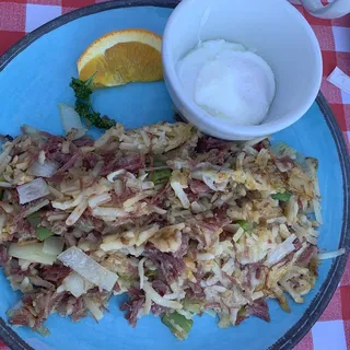 Corned Beef Hash and Eggs