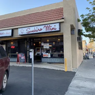 Located in a small strip mall.'plenty of parking