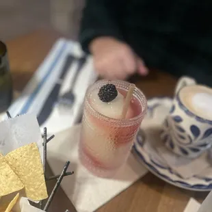 Frozen limonada with sangria