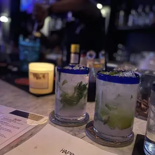 $7 happy hour mojitos