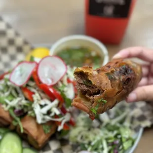 Brisket Birria Egg Rolls