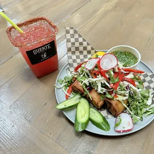 Watermelon Agua Fresca &amp; Birria Egg Rolls