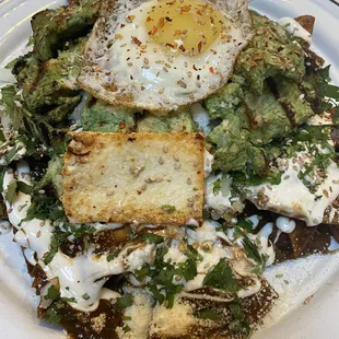 Chilaquiles Mole with Grilled Chicken
