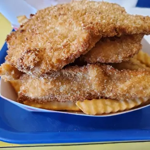 Fish shrimp and chips