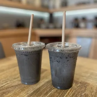 charcoal lattes
