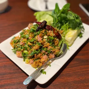 Nam Khao salad - delicious!