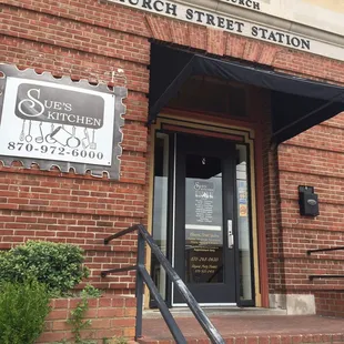 the entrance to the church street station