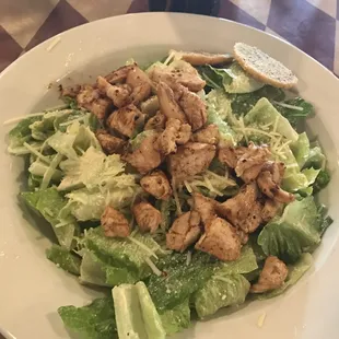 Cajun chicken Cesar salad
