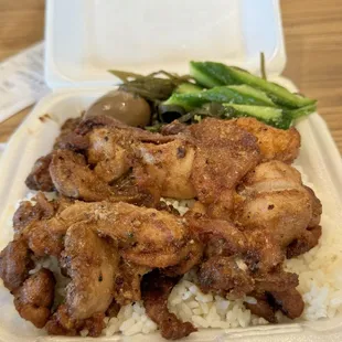 Number 23 fried chicken with rice