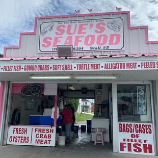 the outside of the store