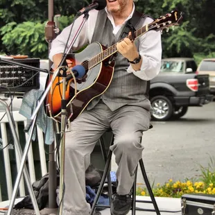  man playing a guitar