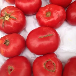 These heirloom tomatoes were so dark red! And so delicious! ($1.50 each)