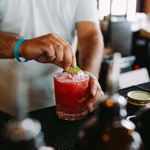 drink, sushi and sashimi