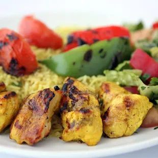 Best chicken kabob plate