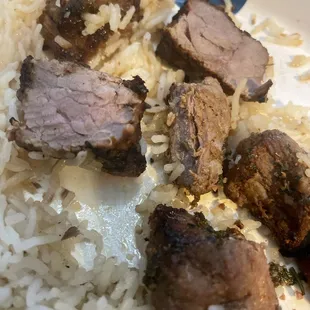 Beef kabob over cooked, not medium as instructed.