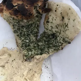 Hummus with Garlic Naan