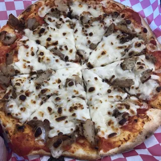 Chicken Shawarma Naan Pizza