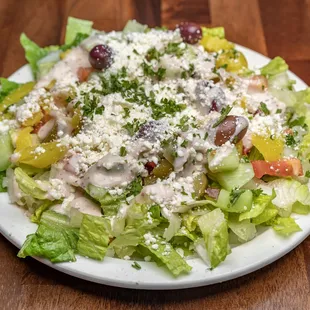 a plate of salad