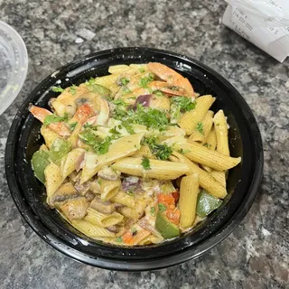 Jerk Shrimp Fettuccine