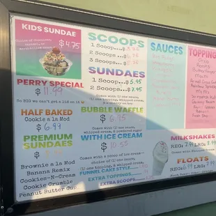 Updated Menu