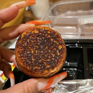 Burnt corn bread