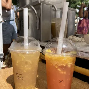 Trying two of those drinks