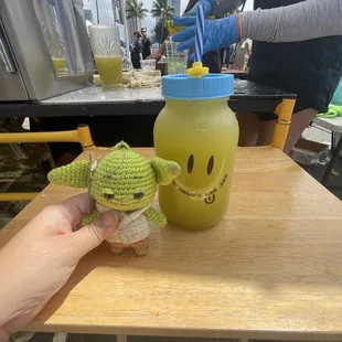 my jar of calamansi sugarcane juice