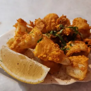 a plate of fried food