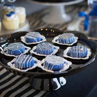 Chocolate Covered Oreos for our "Classic Little Man" shower