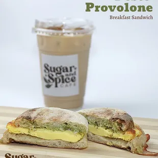 a sandwich cut in half