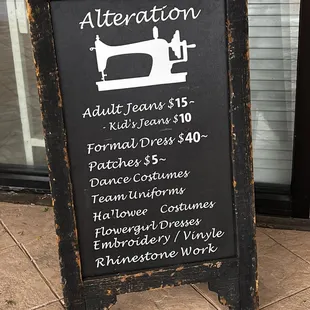 Alteration Options
