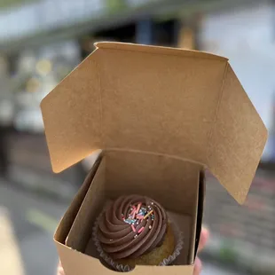 Birthday cake cupcake