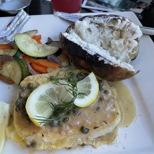 Delicious calamari steak!