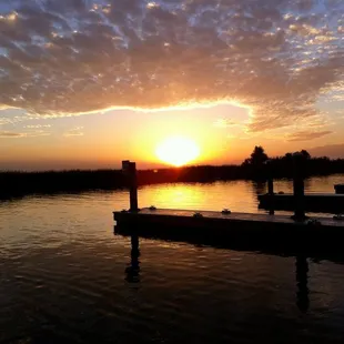 Beautiful sunset from the marina