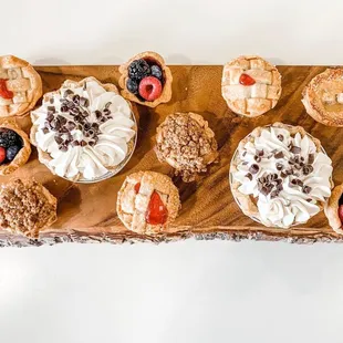 Assorted mini pies from a Valentine's past - available for custom order